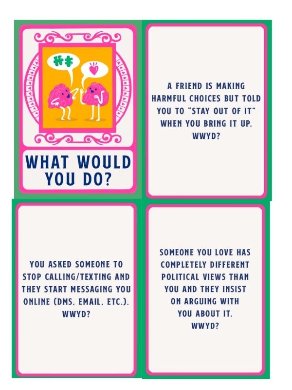 Boundaries Conversation Deck: What Would You Do?