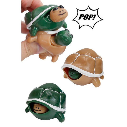 Turtle Pop-Out Squishy Silicone Sensory Fidget Toy